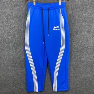 Manfinity The Star Mens Royal Blue Striped Athletic Jogger Sweatpants Small